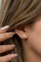 Heliophilia Silver NRZ999500 Pendientes de Plata de Ley 925 con Circonita Rosa y Baño de Rodio